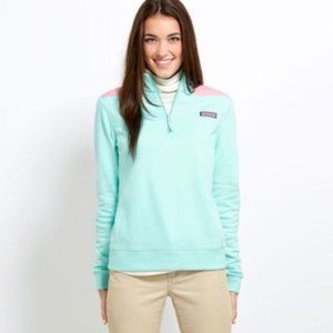 Vineyard Vines Polka Dot Shep Shirt 1/4 Zip Pullover Size S